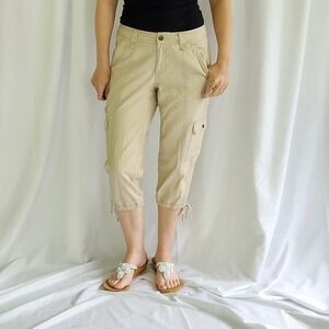 Eddie Bauer‎ Khaki Ripstop Capri Pants